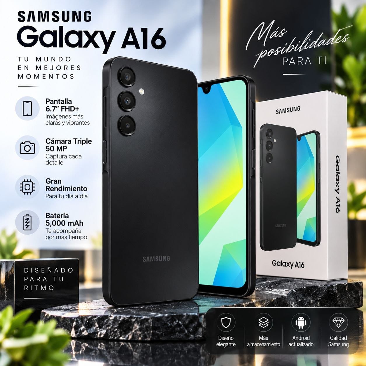 Samsung Galaxy A16 Black 4GB+128GB